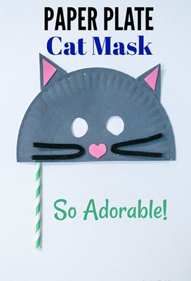 ساخت کاردستی ماسک گربه