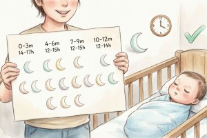 جدول خواب نوزاد در سال اول: میزان خواب طبیعی کودک در هر ماه چقدر است؟