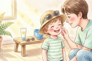مراقبت از پوست کودکان در برابر آفتاب: راهنمای انتخاب و استفاده صحیح از ضدآفتاب‌ها