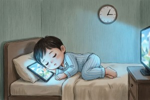تأثیر تماشای صفحه نمایش (تلویزیون و تبلت) پیش از خواب بر کیفیت خواب کودک