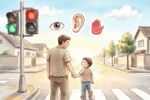 قوانین عبور از خیابان و ترافیک: چگونه به کودکان پیش‌دبستانی آموزش دهیم؟