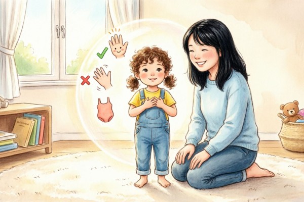 آموزش ایمنی بدن و حریم خصوصی به کودکان ۳ تا ۶ سال