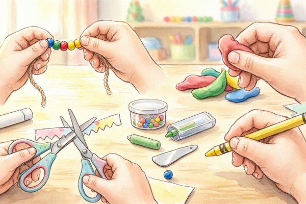 رشد مهارت‌های حرکتی ظریف (Fine Motor Skills) و پیش‌نیازهای در دست گرفتن مداد