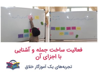 فعالیت ساخت جمله و آشنایی با اجزای آن
