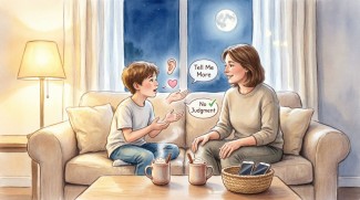 چگونه با فرزند نونهال خود مکالمات عمیق و بدون قضاوت داشته باشیم؟