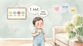 چگونه به کودک نوپا کمک کنیم تا احساسات و نیازهایش را با کلمات بیان کند؟