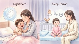 کابوس و وحشت شبانه در کودکان ۱ تا ۳ سال: تفاوت‌ها و راهکارهای آرام‌سازی