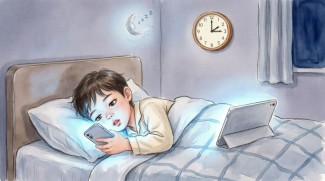 تأثیر استفاده از موبایل و تبلت در رختخواب بر کاهش ترشح ملاتونین در کودکان
